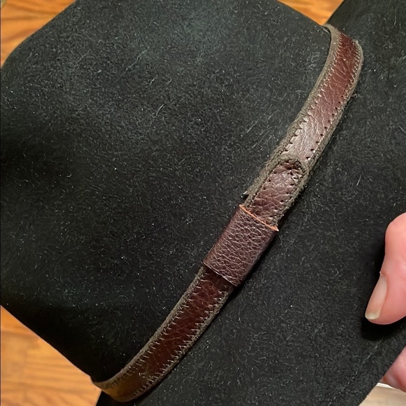 Country Gentleman Hamilton Wool Felt Fedora Hat Black with brown band Medium - Picture 3 of 9